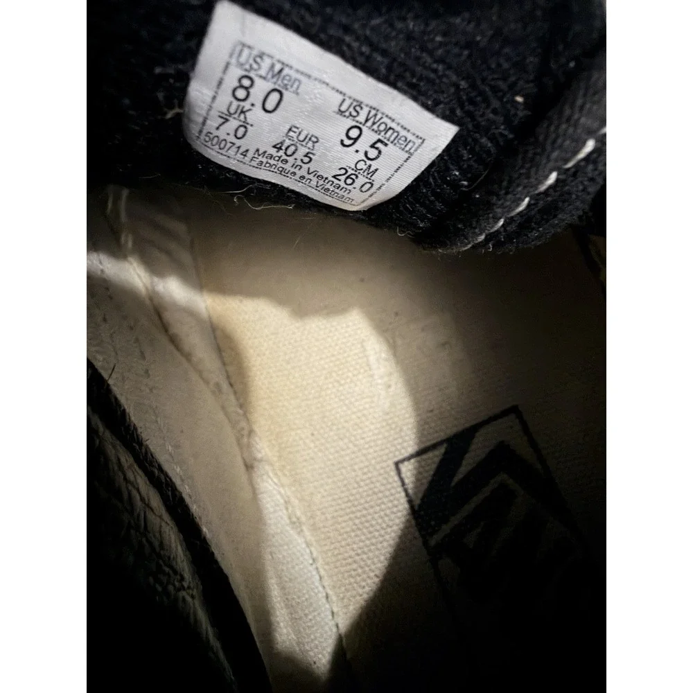 Vans Old Skool Black White Shoes Mens 8 Womens 9.5 Skate Low Classic